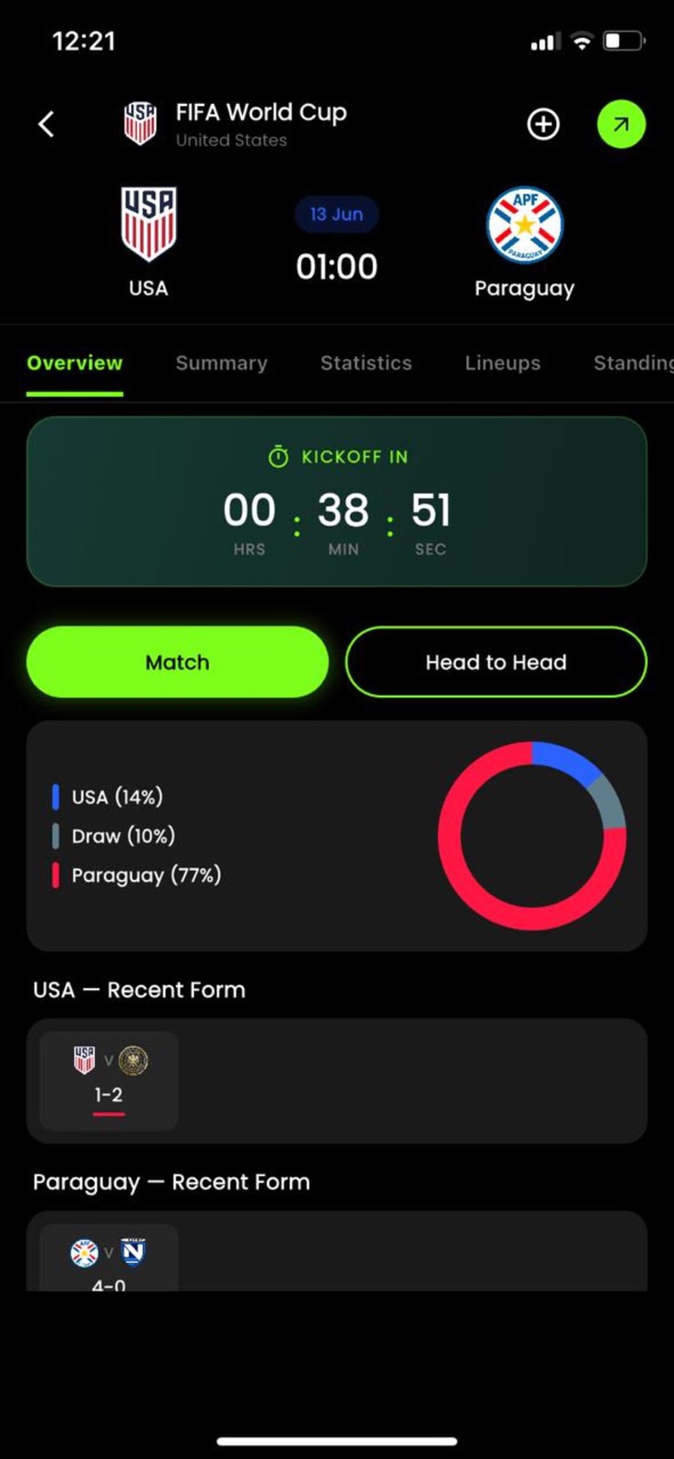 LiveScore:Live Football Scores iphone screenshot 2