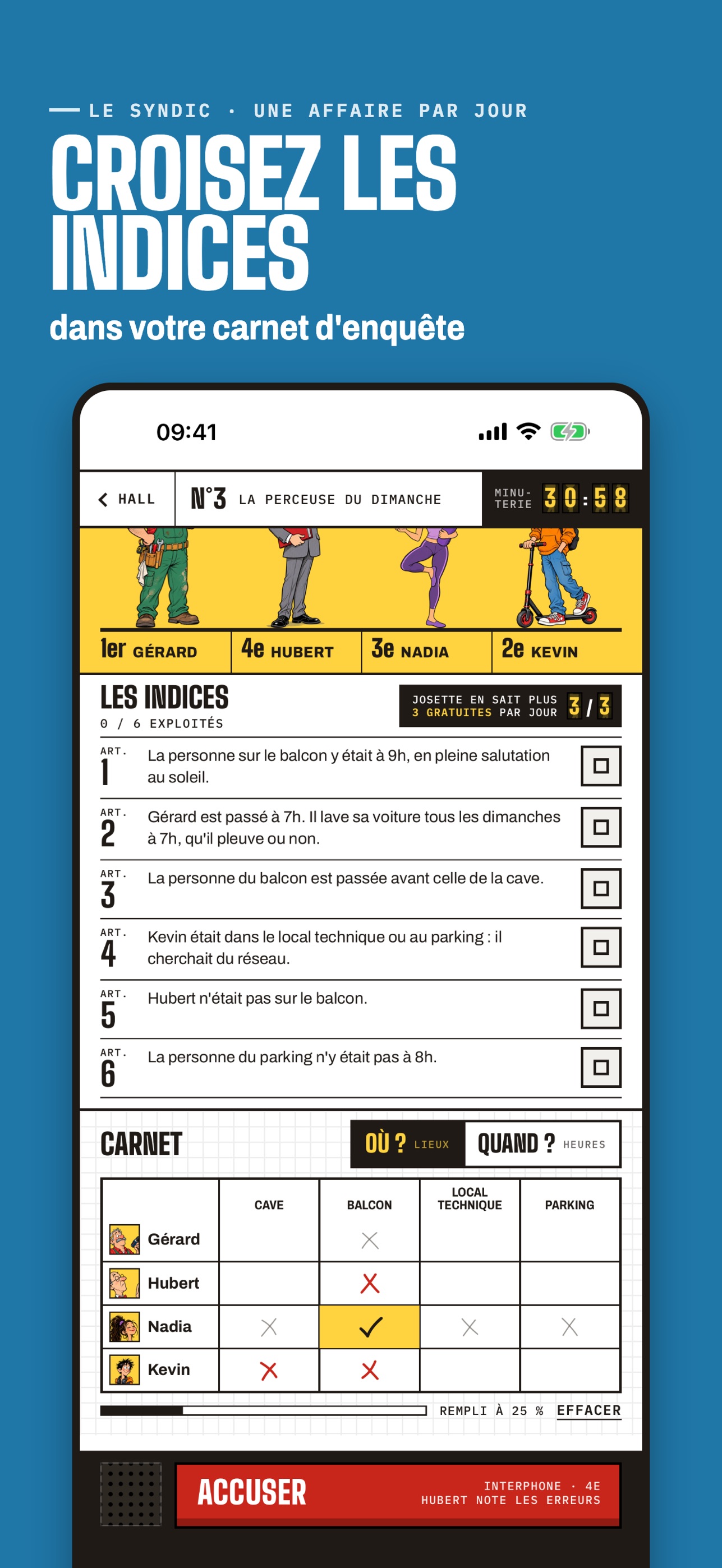 Screenshot 3 of Le Syndic · Enquête du jour