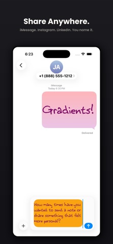 PenSend Your Handwriting Font screenshot