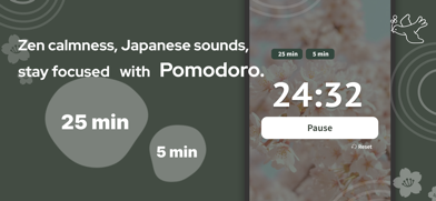 Zen Pomodoro Timer Screenshot 1 of 2