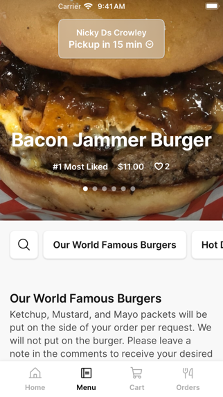 Nicky Ds Crowley iPhone screenshot 2 - Food & Drink app