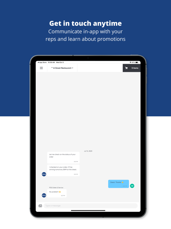 Pacific Seafood iPad screenshot 2 - Food & Drink app