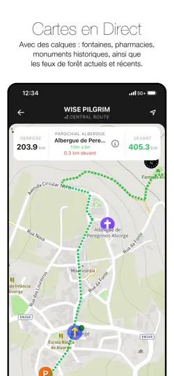 Capture d'écran de Wise Pilgrim Camino Portugués sur iPhone 5