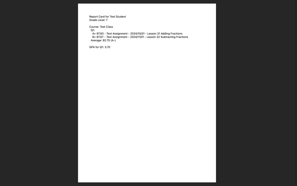 #3. Home Learn Academy - Grading (macOS) Podle: Brandon Wass