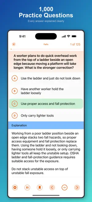 SafePath OSHA 10 Exam Prep screenshot 2
