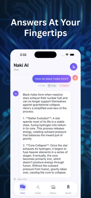 Naki AI iPhone screenshot 2