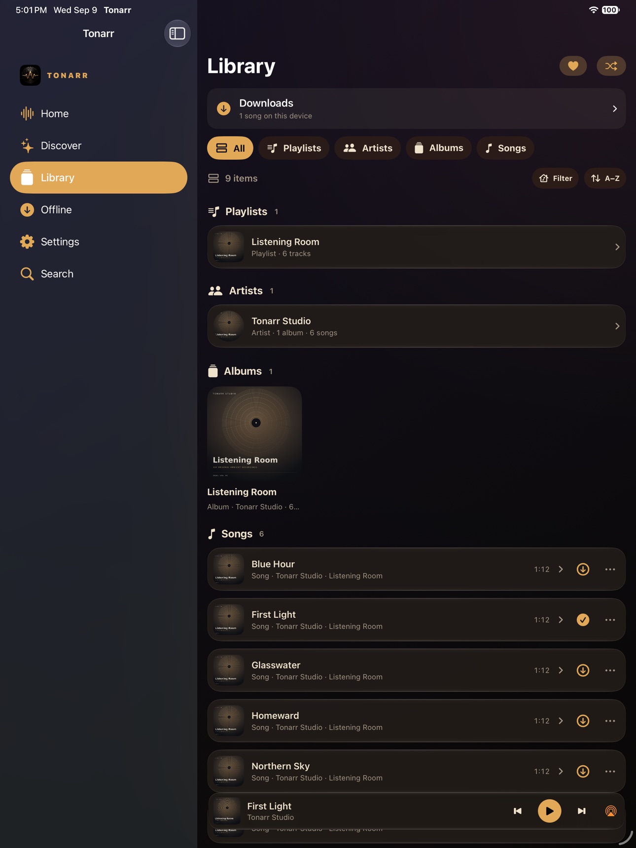 Screenshot 6 of Tonarr: Private Music Player