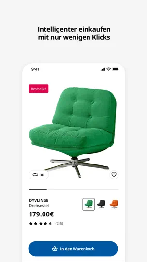 Screenshot von IKEA auf dem iPhone 5
