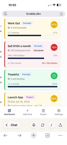 OnTrack - Goal Tracker screenshot