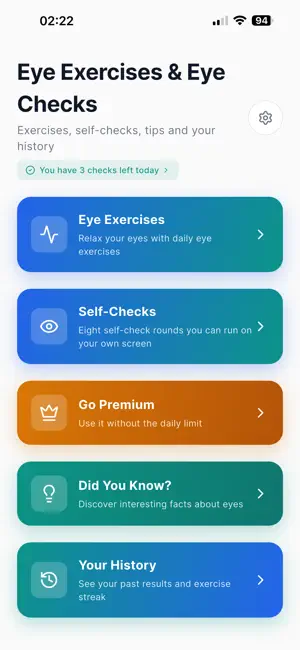 Eye Exercises: Daily Routine screenshot 1