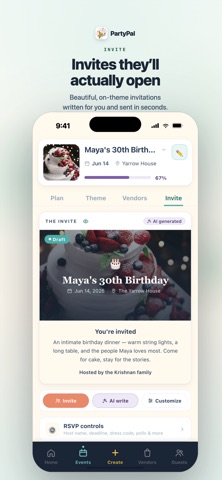 PartyPal: AI Party Planner screenshot