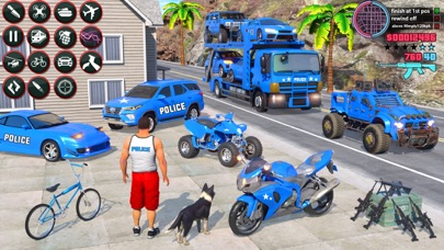 US Police Car Transport Game Screenshot