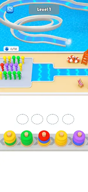 Swim Ring Jam: Slide Master screenshot 1