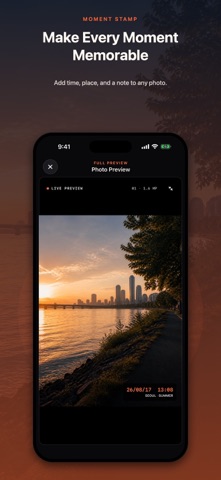 Moment Stamp: Photo Timestamp iPhone screenshot