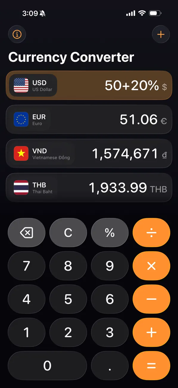 Screenshot #1 pour Convertisseur de devises FX
