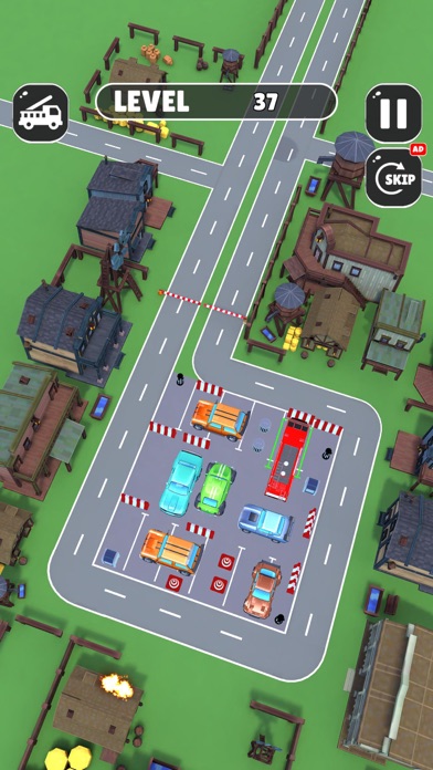 Parking Jam Fire Truck Car Out Screenshot