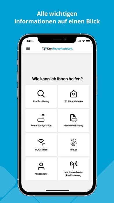 Screenshot 1 of Drei Router Assistant App
