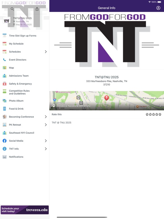 TNT @ TNU iPad screenshot 1 - Business app
