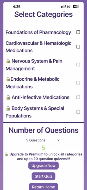 Pharmacology Quiz for Students screenshot 2