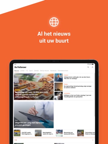 De Puttenaer iPad screenshot