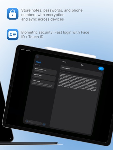 Adios Vault iPad screenshot