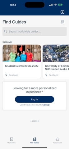 University of Edinburgh Events iPhone screenshot 1