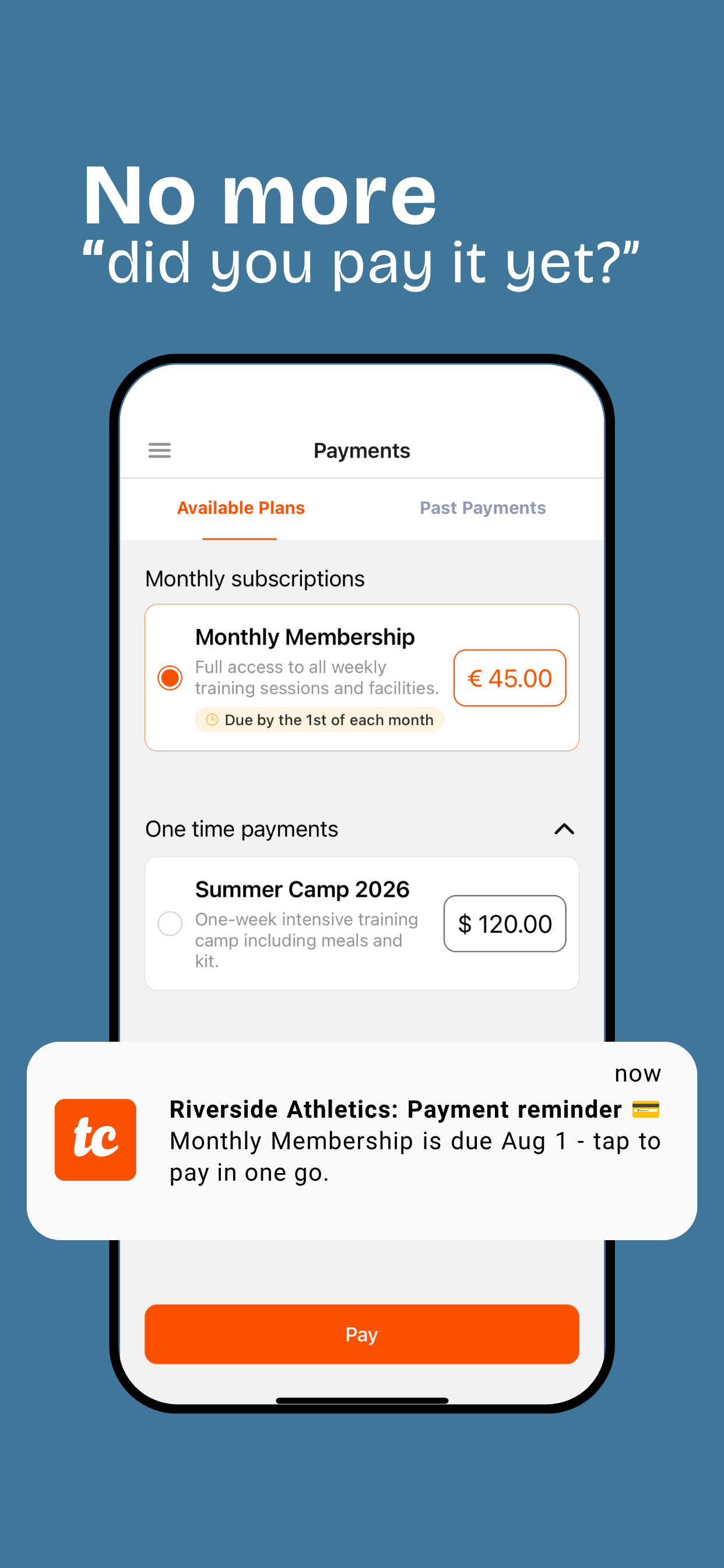 Teamcheck: Sports Attendance screenshot 5