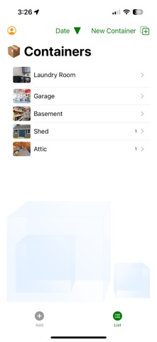SnapPack Inventory screenshot