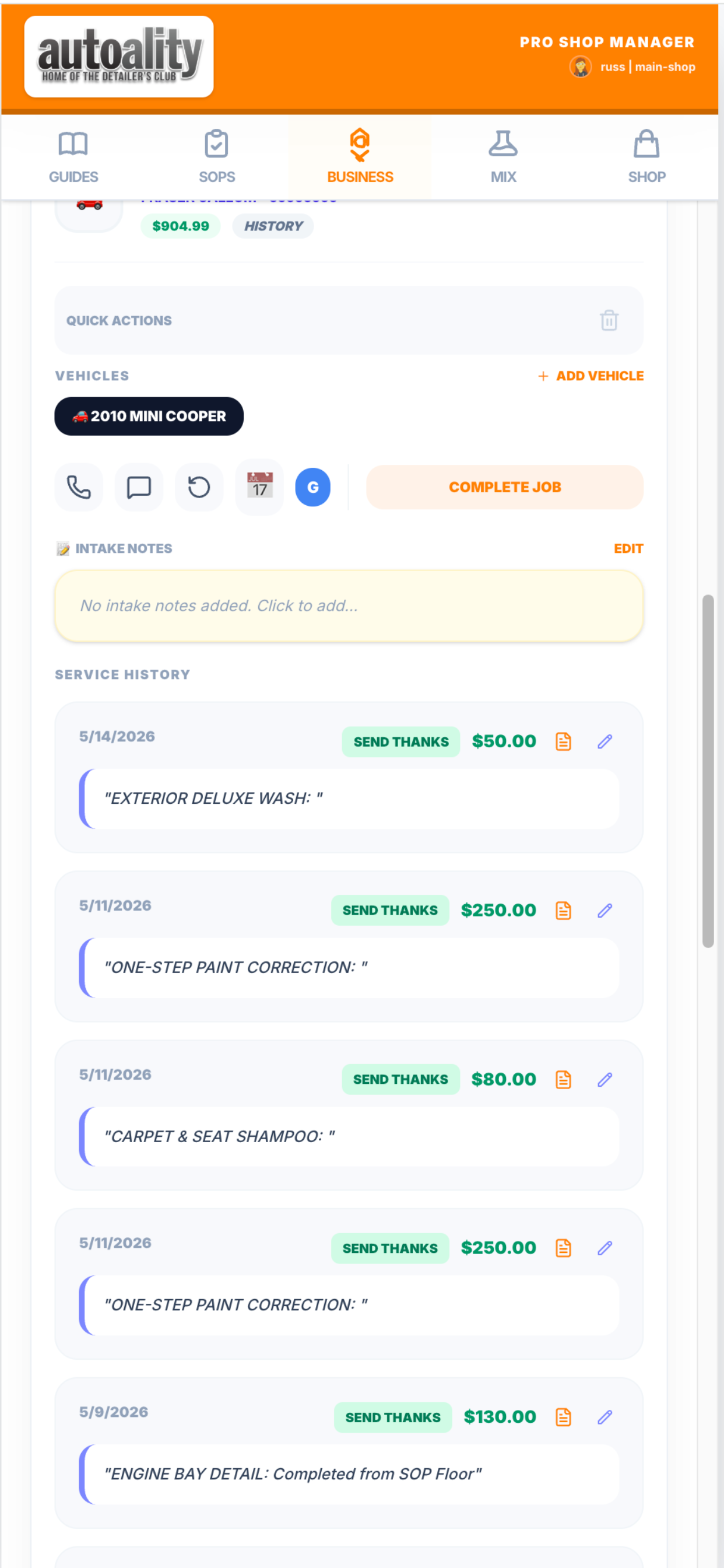 Autoality Pro Shop Manager screenshot 4