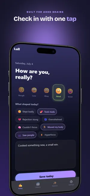 Lull: ADHD Journal screenshot 2