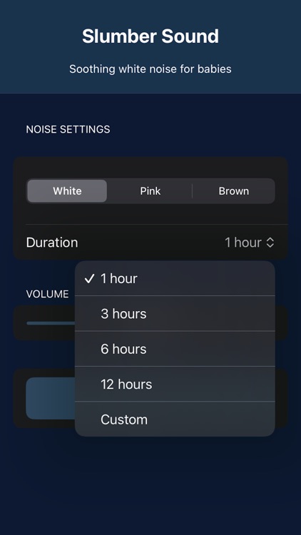 Slumber Sound White Noise App