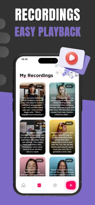 Teleprompter－Read script : capture d’écran 2 sur 4