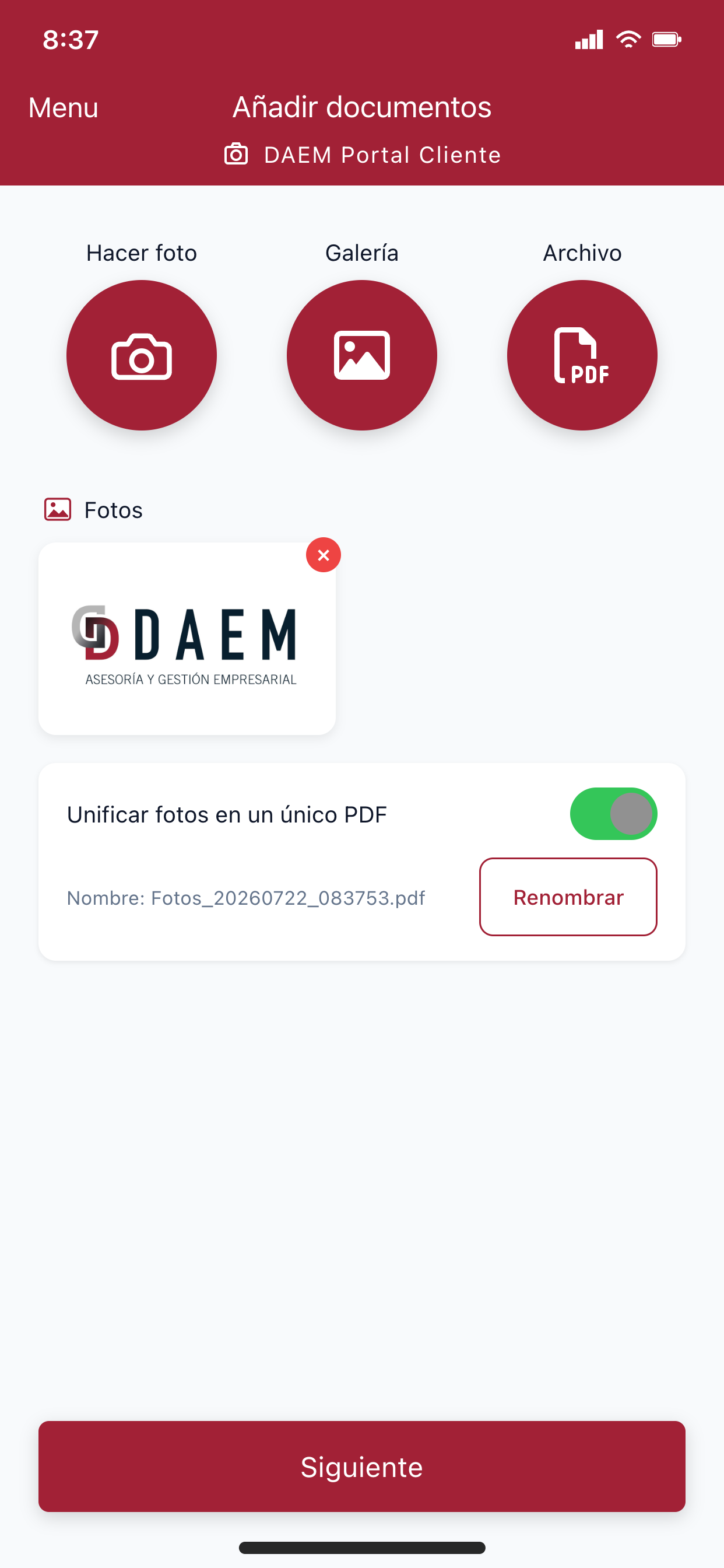 Daem Portal Cliente screenshot 4