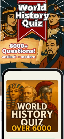 World History Quiz Trivia Game iPhone screenshot