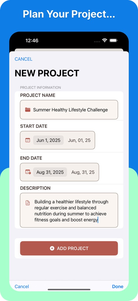 Project RoadMap - Productivity App | MWM