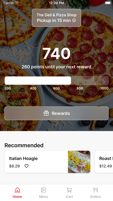 The Deli & Pizza Shop iPhone screenshot 1 - Food & Drink app