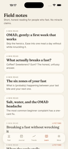 Sundial: Fasting & OMAD Timer Screenshot 4 of 5