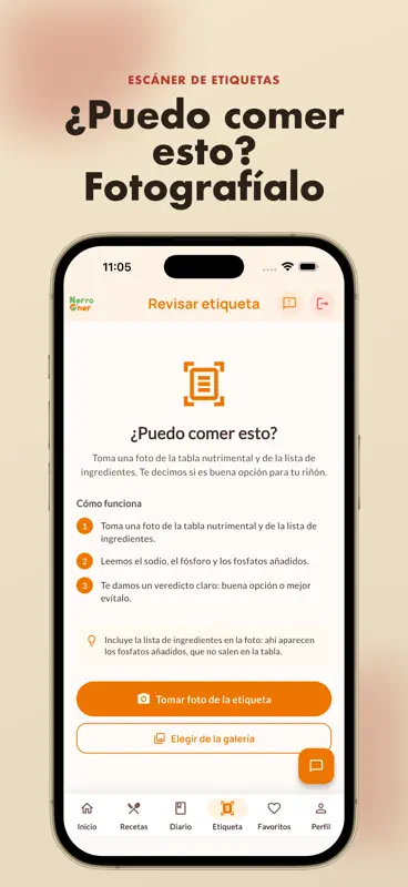 NefroChef: Dieta y Recetas screenshot 4 of 5