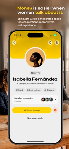 Klara: AI Finance for Women iPhone screenshot
