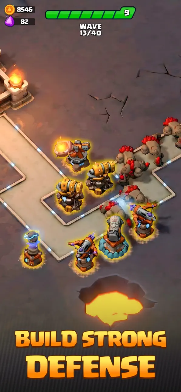 Arcane Arena: Tower Defense TD iOS Mod IPA screenshot 4 - iOS game interface