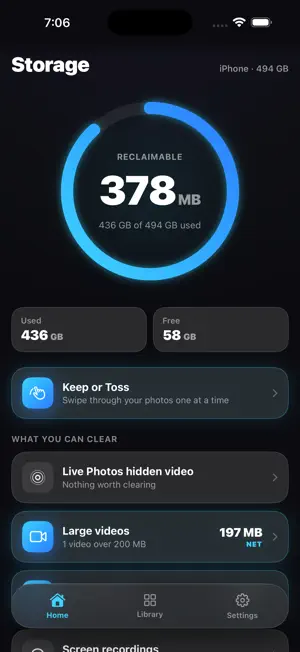Reclaim: Photo Storage Cleaner screenshot 1