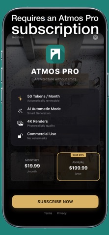ATMOS: AI Architecture iPhone screenshot
