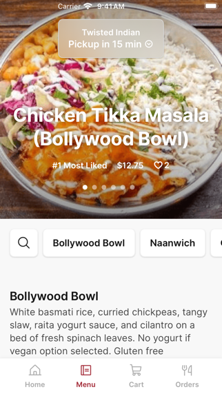 The Twisted Indian iPhone screenshot 2 - Food & Drink app