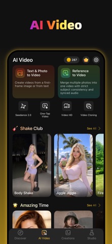 AI Photo Generator -PixDream iPhone screenshot