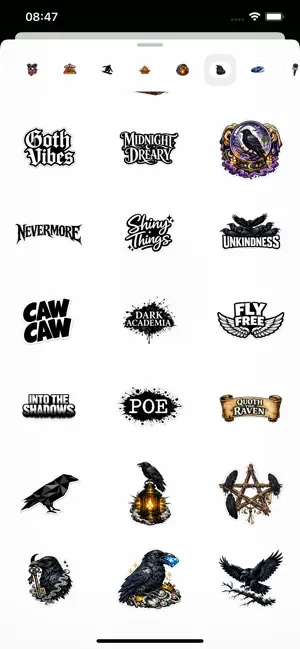 Raven Stickers screenshot 2