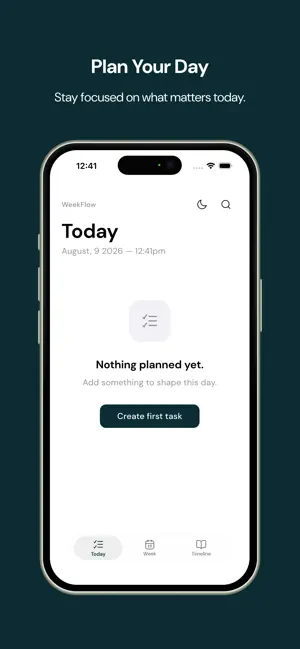 WeekFlow — Weekly Planner screenshot 1