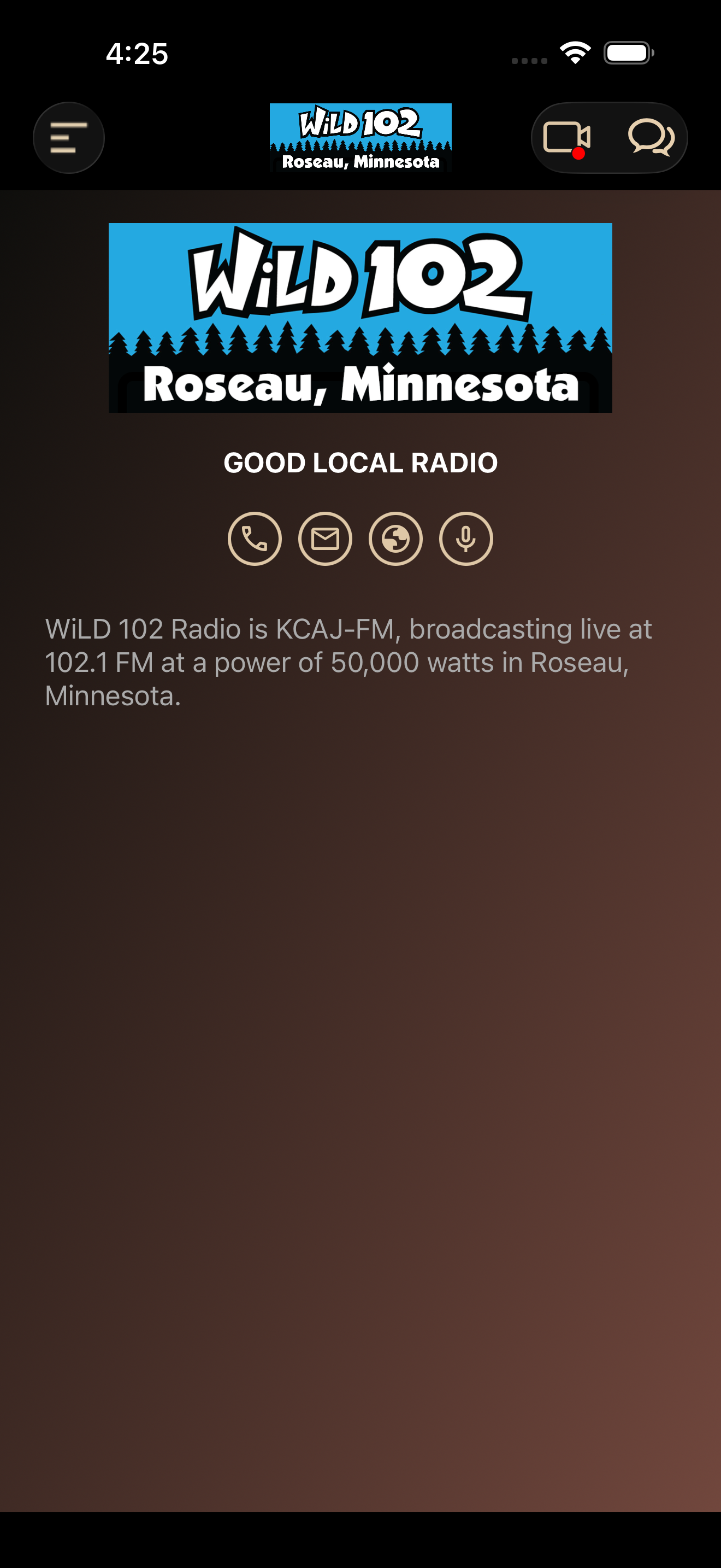 Wild 102 Radio screenshot 3