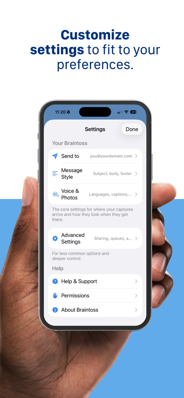 iPhone screenshot
