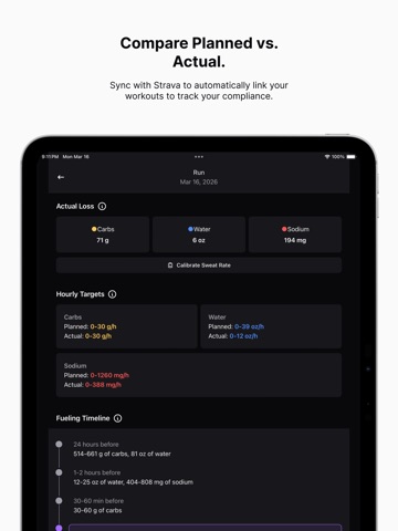 Exact Fuel: Sports Nutrition iPad screenshot