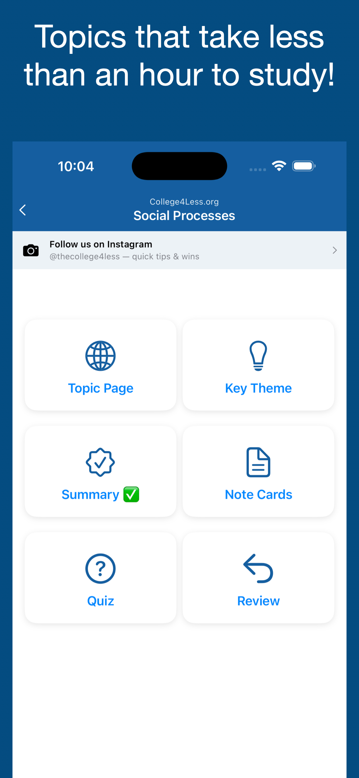 College4Less:Sociology screenshot 3